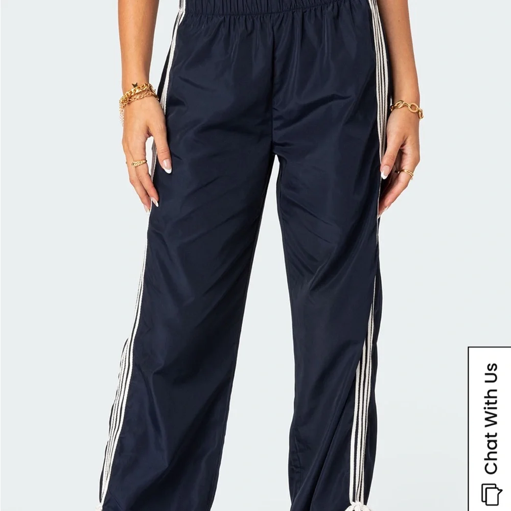 Edikted Remy Bow Ribbon Track Pants - Picture 3 of 3